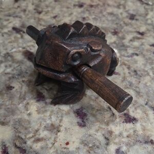Wooden Frog Guiro Percussion Instrument